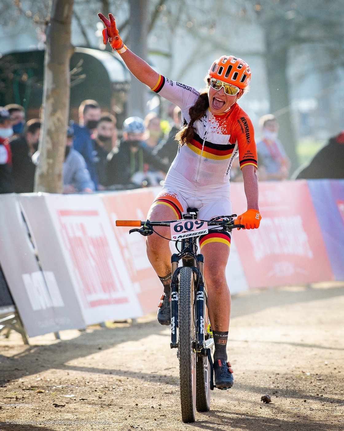Elisabeth Brandau im Rennen